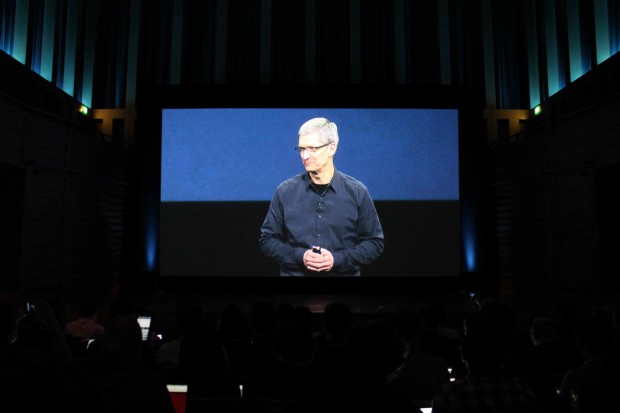 Tim Cook bei der Vorstellung des iPad 3 (Bild: Florian Weishase/SFT/London)